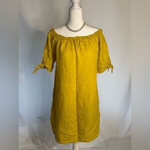 Yellow Off-Shoulder Dress